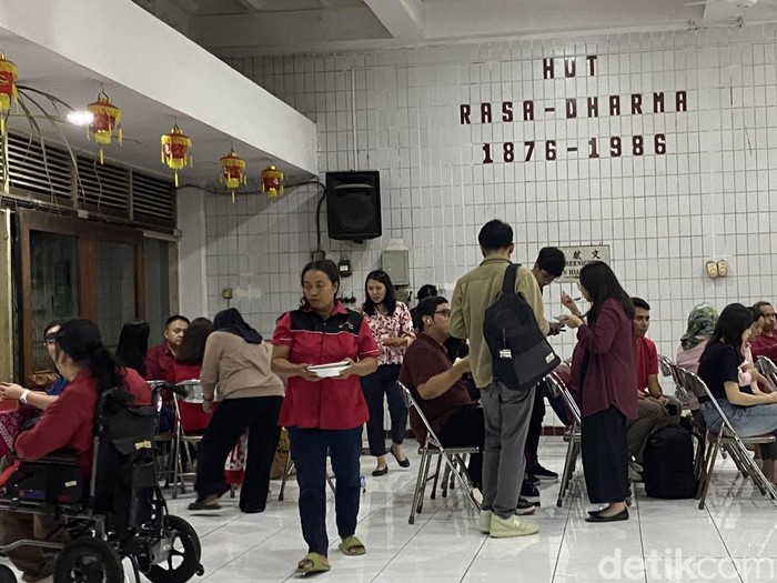Suasana perayaan Cap Go Meh di Rasa Dharma, Kelurahan Kranggan, Kota Semarang, Jumat (14/2/2025).