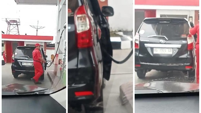 Video viral oknum petugas SPBU Lubuklinggau membantu mengisi BBM pelanggan ke jeriken
