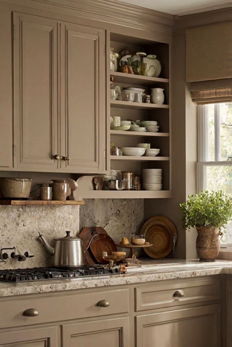 Ilustrasi warna cat dapur.