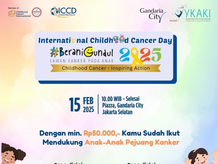 Kampanye Peduli Anak Penderita Kanker, YKAKI Gelar #BERANIGUNDUL 2025