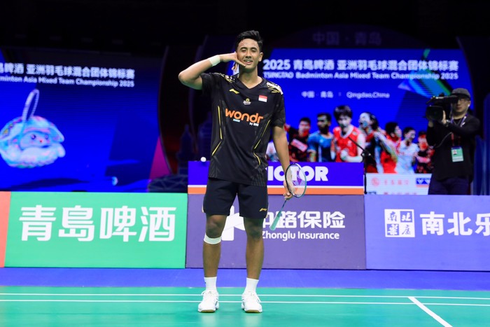 Alwi Farhan di Kejuaraan Bulutangkis Beregu Campuran Asia 2025