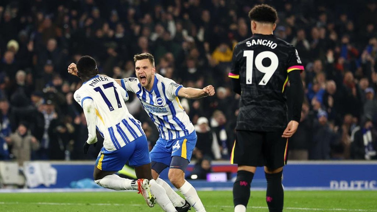 Chelsea kalah 0-3 dari Brighton & Hove Albion dalam lanjutan Premier League (Foto: Getty Images/Bryn Lennon)