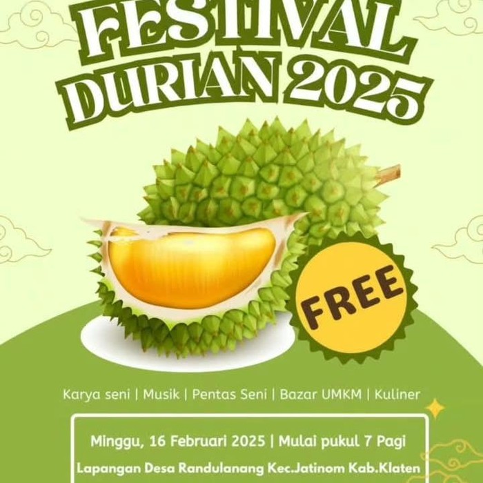 Festival Durian Jatinom Klaten 2025.