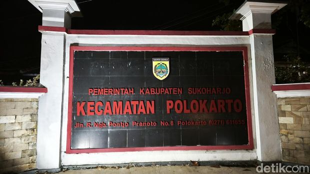 Kantor Kecamatan Polokarto, Sukoharjo, Sabtu (15/2/2025).