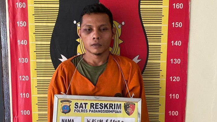 Kasim Rambe, pelaku pencabulan terhadap bocah laki-laki di Padangsidimpuan. (Dok Polres Padangsidimpuan)