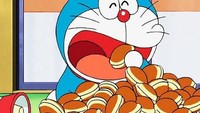 Kartun asal Jepang Doraemon juga memunculkan makanan yang banyak diinginkan di dunia nyata seperti dorayaki. Foto: Site News
