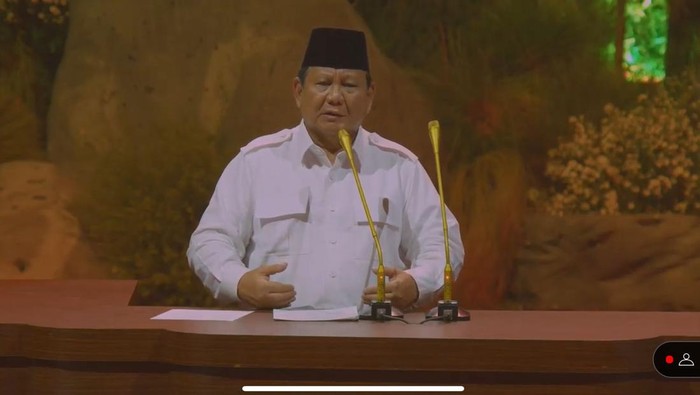 Prabowo di HUT ke-17 Gerindra.