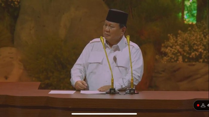 Prabowo di HUT ke-17 Gerindra.