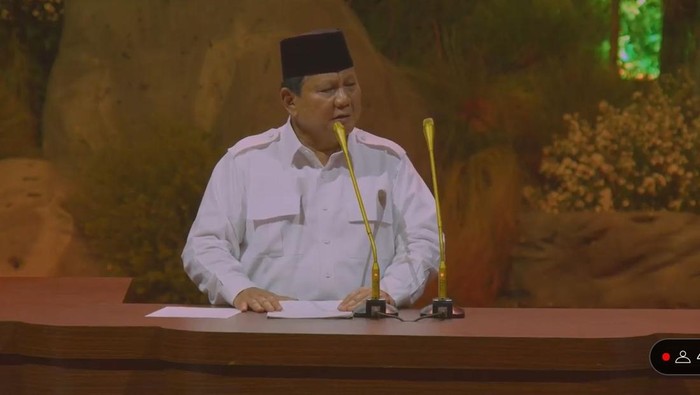 Prabowo di HUT ke-17 Gerindra.