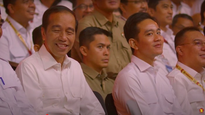 Prabowo hingga Jokowi di HUT ke-17 Gerindra. (Dok YouTube GerindraTV)