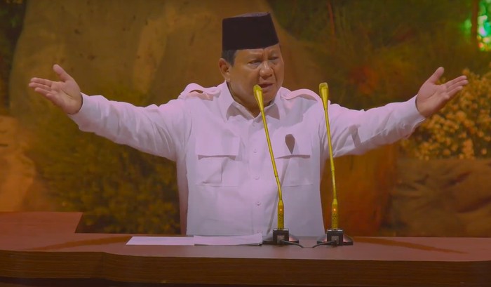 Prabowo hingga Jokowi di HUT ke-17 Gerindra. (Dok YouTube GerindraTV)