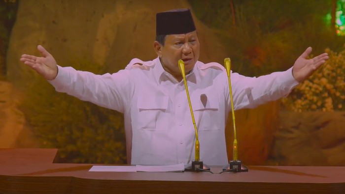 Prabowo hingga Jokowi di HUT ke-17 Gerindra. (Dok YouTube GerindraTV)