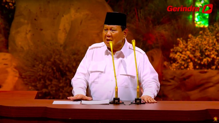 Prabowo Subianto (Dok YouTube GerindraTV)