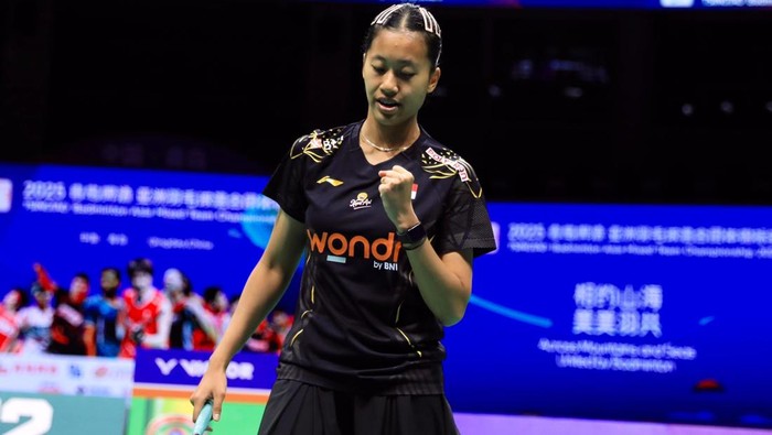 Putri Kusuma Wardani di Kejuaraan Bulutangkis Beregu Campuran Asia 2025