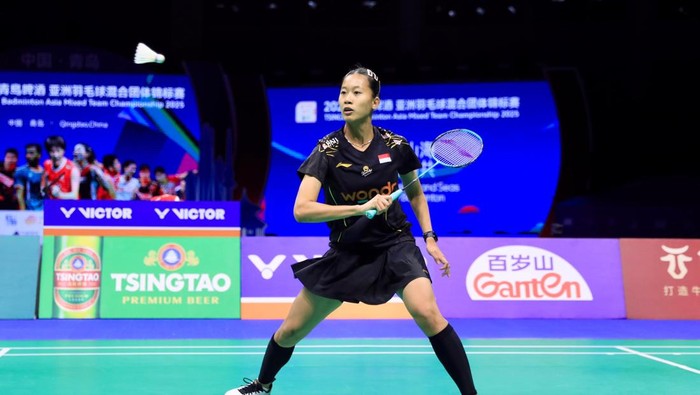 Putri Kusuma Wardani di Kejuaraan Bulutangkis Beregu Campuran Asia 2025