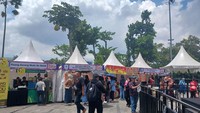 Para pengunjung festival bisa sekaligus mengikuti berbagai macam aktivitas menarik di lokasi, seperti Poundfit, Body Combat, Cosplay Competition, lomba mukbang, sampai casting host untuk semua program. Foto: Febri/detikHOT