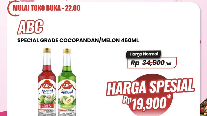 Bikin Parsel Makin Murah, Produk Sirup Diskon di Transmart Full Day Sale.