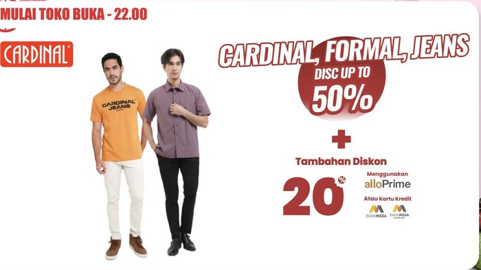 Diskon Gede-gedean Pakaian Pria di Transmart Full Day Sale.