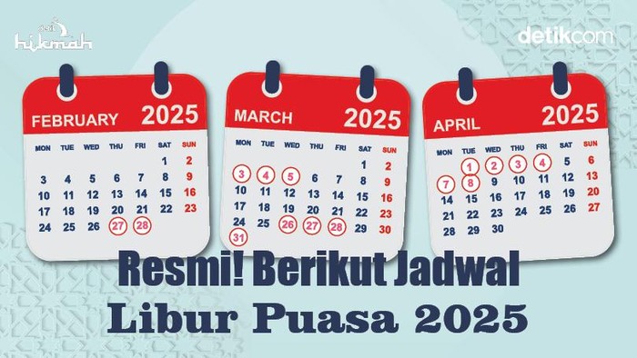 Infografis jadwal libur puasa 2025