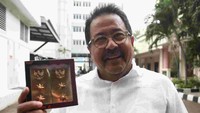 Wakil Gubernur Daerah Khusus Jakarta terpilih Rano Karno juga hadir untuk menjalani pemeriksaan kesehatan. 