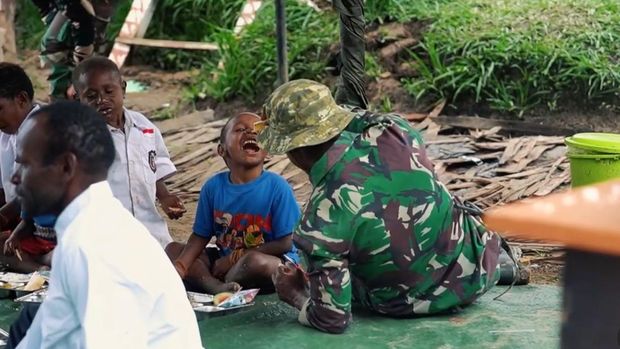 Program Makan Bergizi Gratis di Intan Jaya, Papua Tengah. (Dok Istimewa)