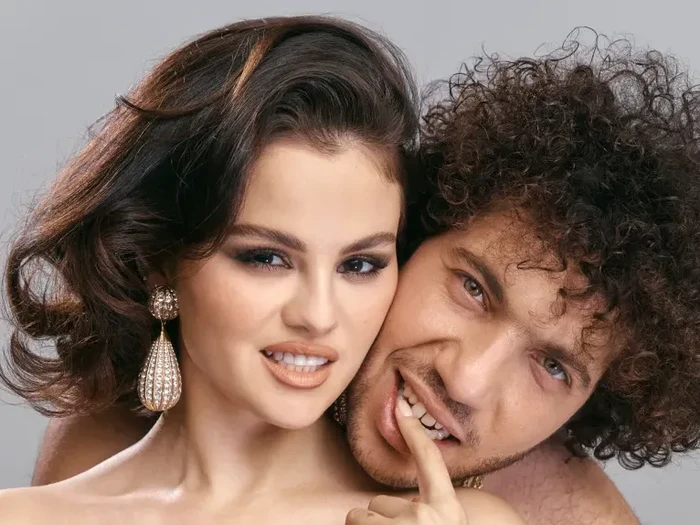 Selena Gomez dan Benny Blanco di pemotretan Interview Magazine.