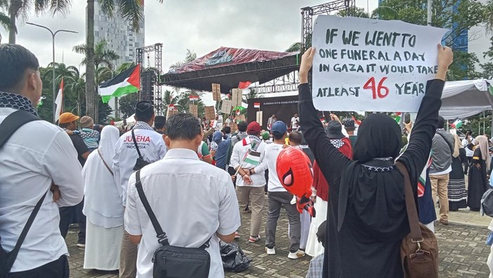 Suasana Aksi Bela Palestina Jilid III dan Tarhib Ramadhan oleh masyarakat Sumsel.