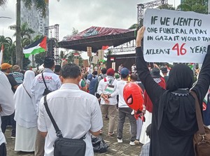 Ribuan Warga Sumsel Gelar Aksi Bela Palestina, Serukan Gencatan Senjata Permanen