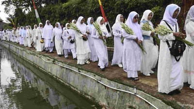 Warga Ciamis Gelar Tradisi Nyepuh untuk Sambut Ramadhan