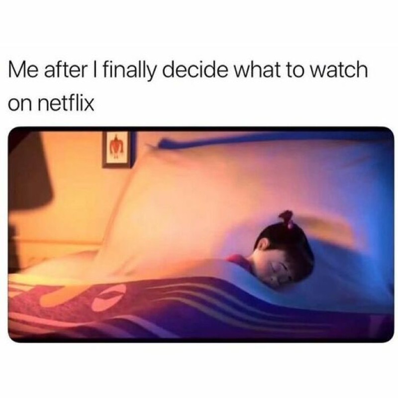 Nonton Netflix sudah jadi kebiasaan banyak orang. Makanya banyak yang me time dengan memilih 'Netflix and chill'. Ini deretan meme kocak soal Netflix.