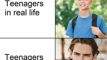 Remaja di Netflix kelihatan glow up semua, padahal aslinya mukanya lebih kinyis-kinyis lagi. Foto: Netflix Memes via Bored Panda