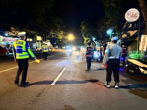 55 Motor Kena Tilang Saat Razia Polantas di Ponorogo