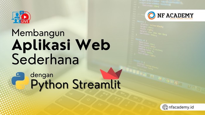 Aplikasi web sederhana dengan pyhton streamlit