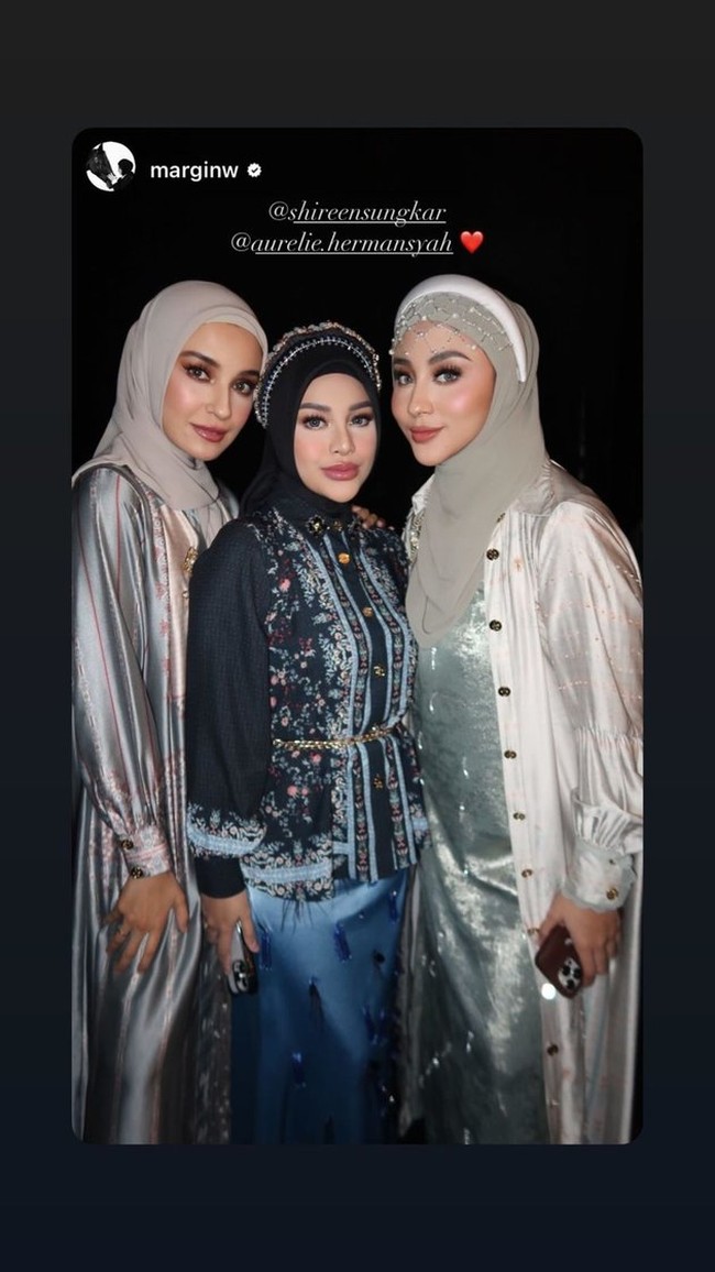 Potret Aurel saat berpose bersama Shireen Sungkar dan Margin Wieheerm. Terlihat jelas tubuh ibu 2 orang anak itu kini sudah jauh lebih langsing, membuat penampilannya makin menawan. Foto: Instagram/@aurelie.hermansyah
