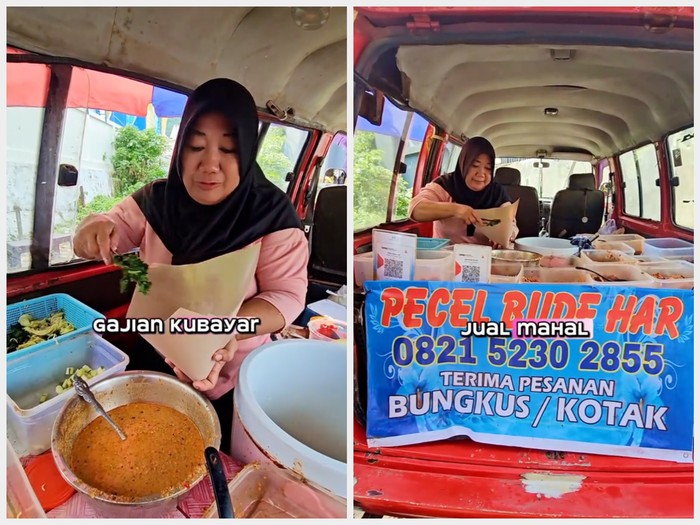 Bude Har Jualan Pecel Pakai Kalkulator Langit, Tak Pusingkan Untung Rugi