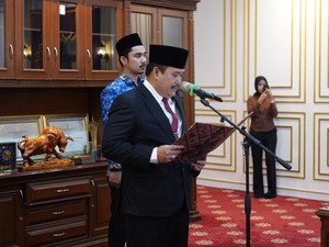 Jelang 3 Hari Lengser, Bupati Jeje Lantik 9 Pejabat Pemkab Pangandaran