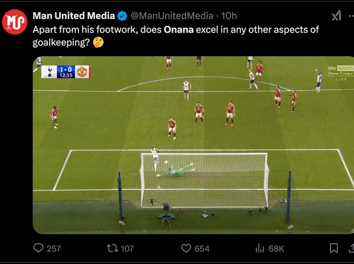 meme,andre onana,meme sepakbola,meme mu,meme onana,manchester united,tottenham vs man united,tottenham vs mu,liga inggris,premier league