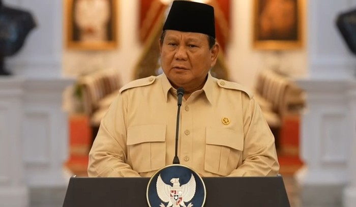 Presiden Prabowo Subianto (dok. YouTube Setpres)