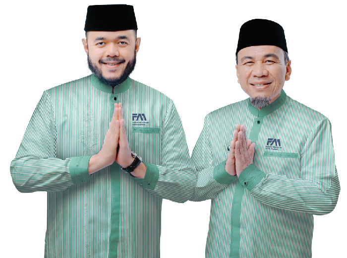 Potret pasangan wali kota dan wakil wali kota Padang Terpilih 2024, Fadly Amran dan Maigus Nasir.