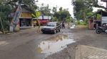 Warga Tanami Jalan yang Rusak dengan Pohon Pisang