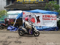 Sepekan Sudah Petani Pundenrejo Kemah di Kantor BPN Pati gegara Masalah Tanah
