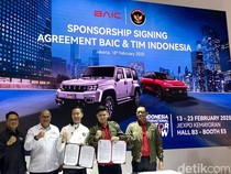 2 Mobil BAIC Jadi Kendaraan Operasional Atlet Tim Indonesia