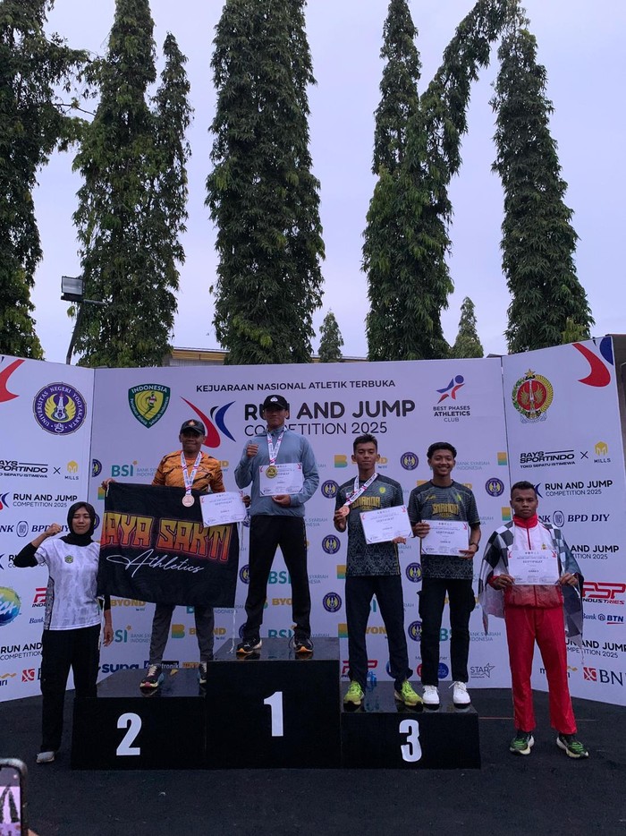 Bripda Teuku Tegar Abadi Sabet Juara di Kejuaraan Nasional UNY Open Run and Jump