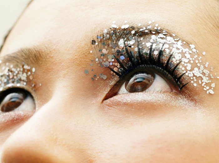 Glitter eyeshadow.
