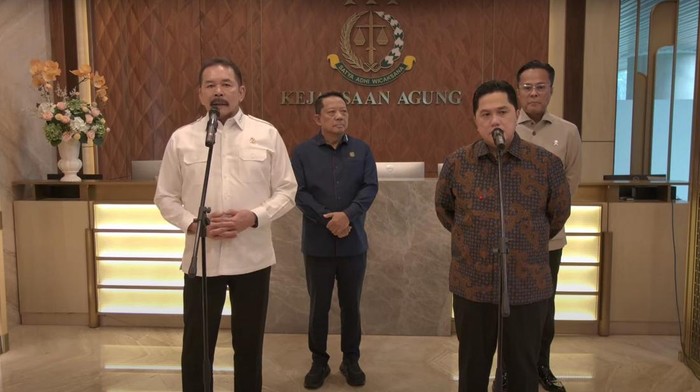 Jaksa Agung ST Burhanuddin dan Menteri BUMN Erick Thohir