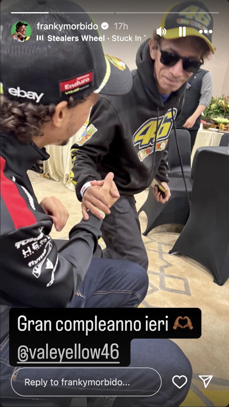 Morbidelli Unggah Foto Rossi KW