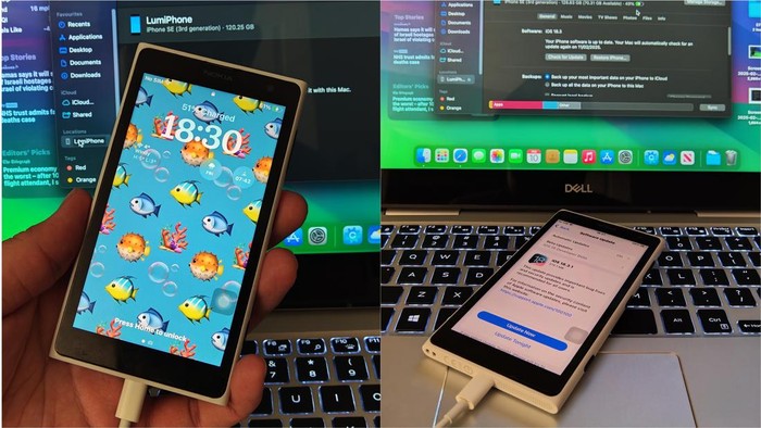 Nokia Lumia 1020 disulap jadi iPhone SE 3