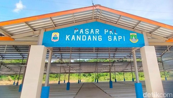 Pedagang pasar pagi di Jl Sunan Kalijaga akan dipindah ke Pasar Kandang Sapi di Rangkasbitung. (Foto: Fathul Rizkoh/detikcom)