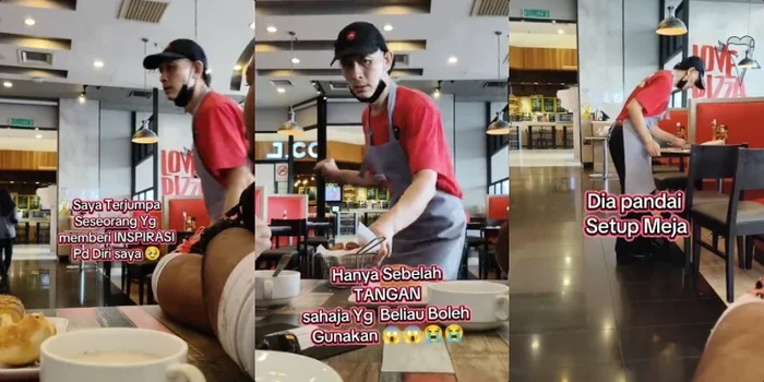 Kerja Keras Pelayan Berkebutuhan Khusus Jadi Sorotan Netizen