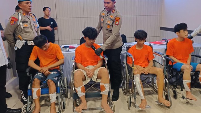 Komplotan Begal Habib di Jakut: Asyik Pesta Sabu Kini Tertunduk Lesu